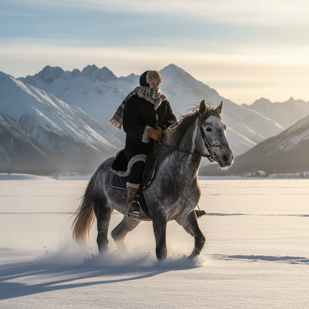 Epic Alpine Dawn Ride — For Men AI Prompt