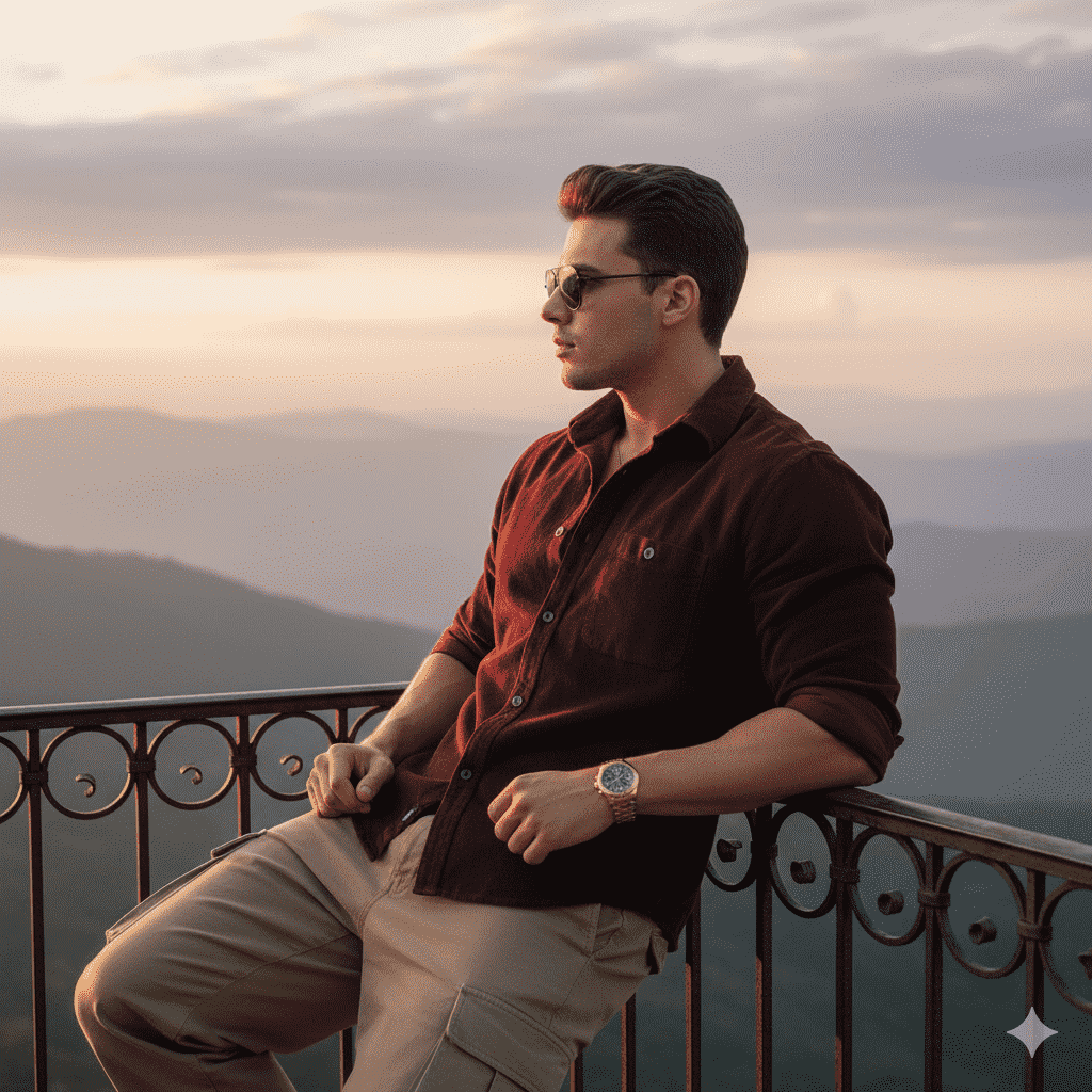 Sunset Terrace Style — Realistic People (8K) AI Prompt