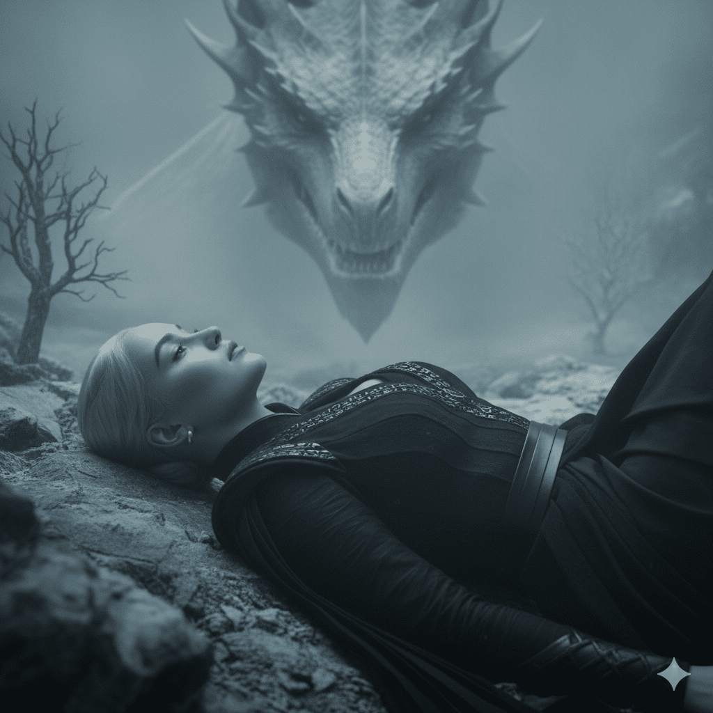 Cold Fire of Targaryen — Fantasy & Sci-Fi AI Prompt