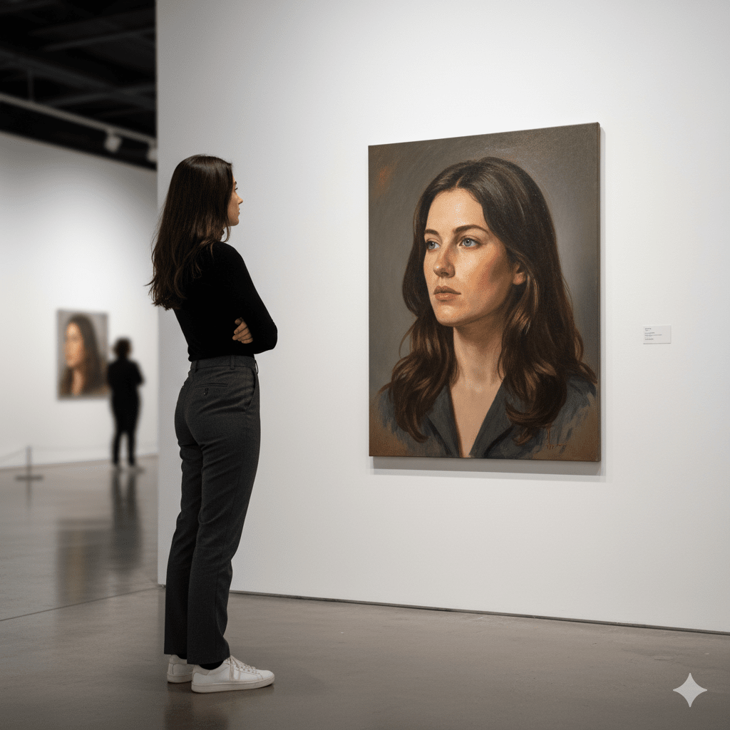 Reflections in the Gallery — Trends AI Prompt