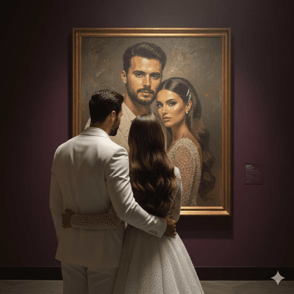 Painted Reflections — Couples AI Prompt