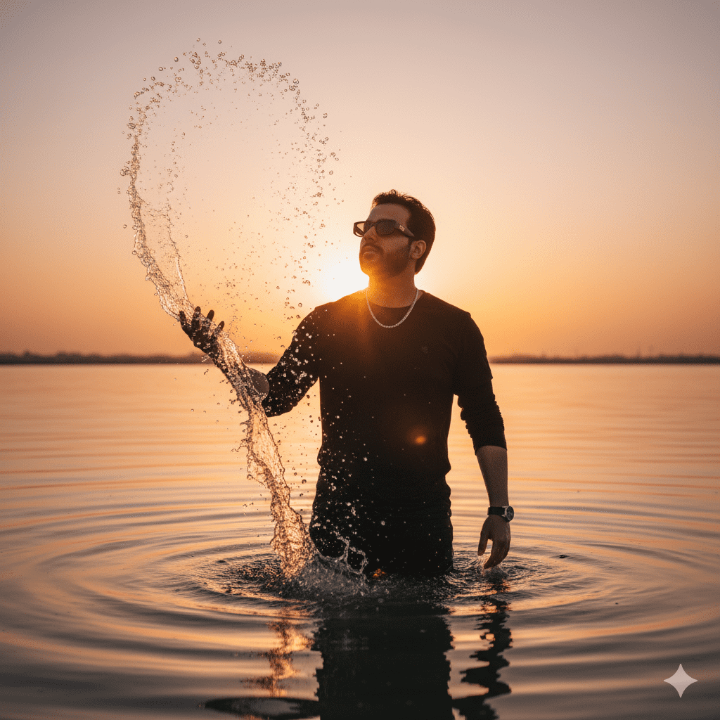 Golden Splash — For Men AI Prompt
