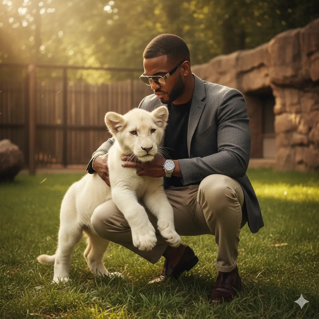 Lion Cub Bond — Realistic People (8K) AI Prompt
