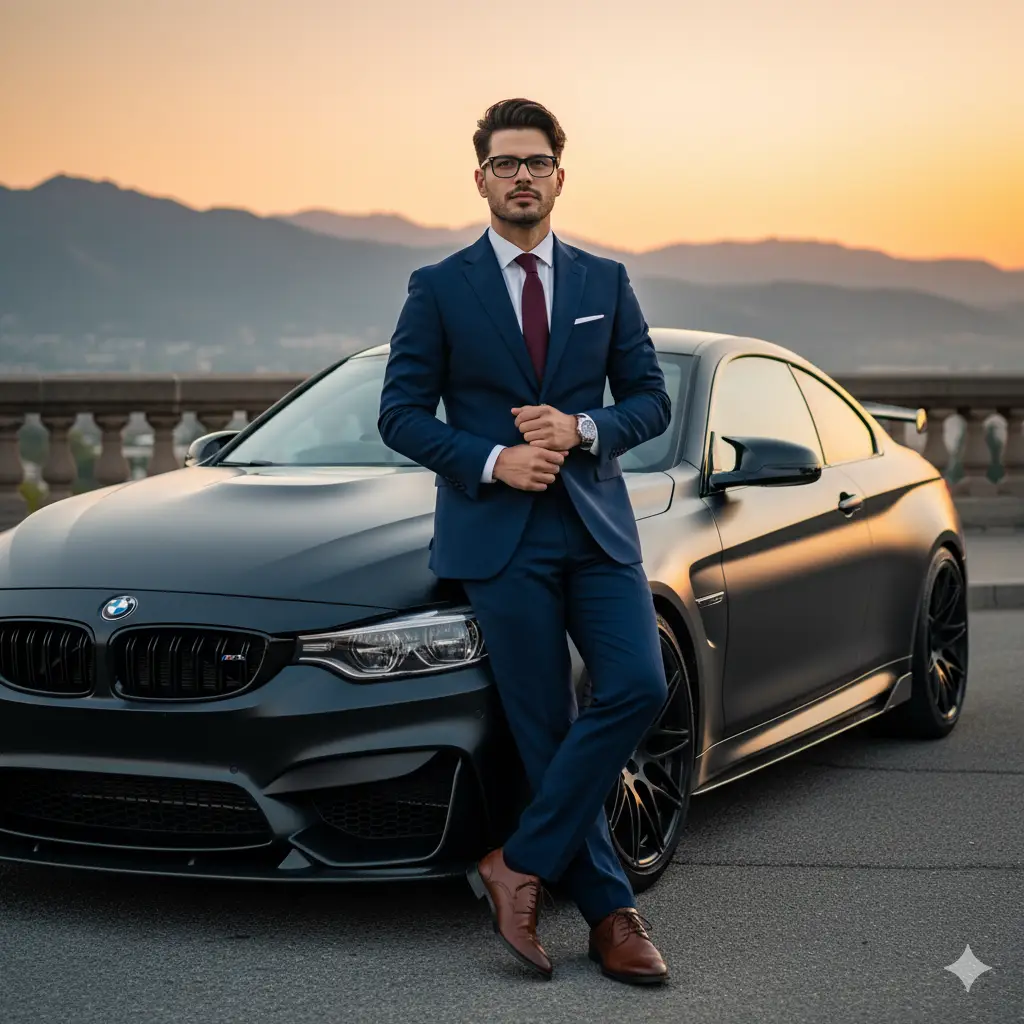 Sunset Luxury Portrait — Realistic People (8K) AI Prompt