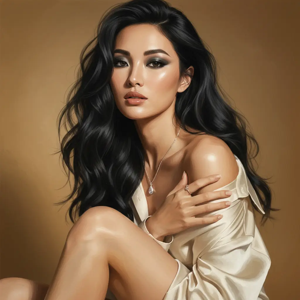 Satin & Smoke Studio Portrait — Realistic People (8K) AI Prompt