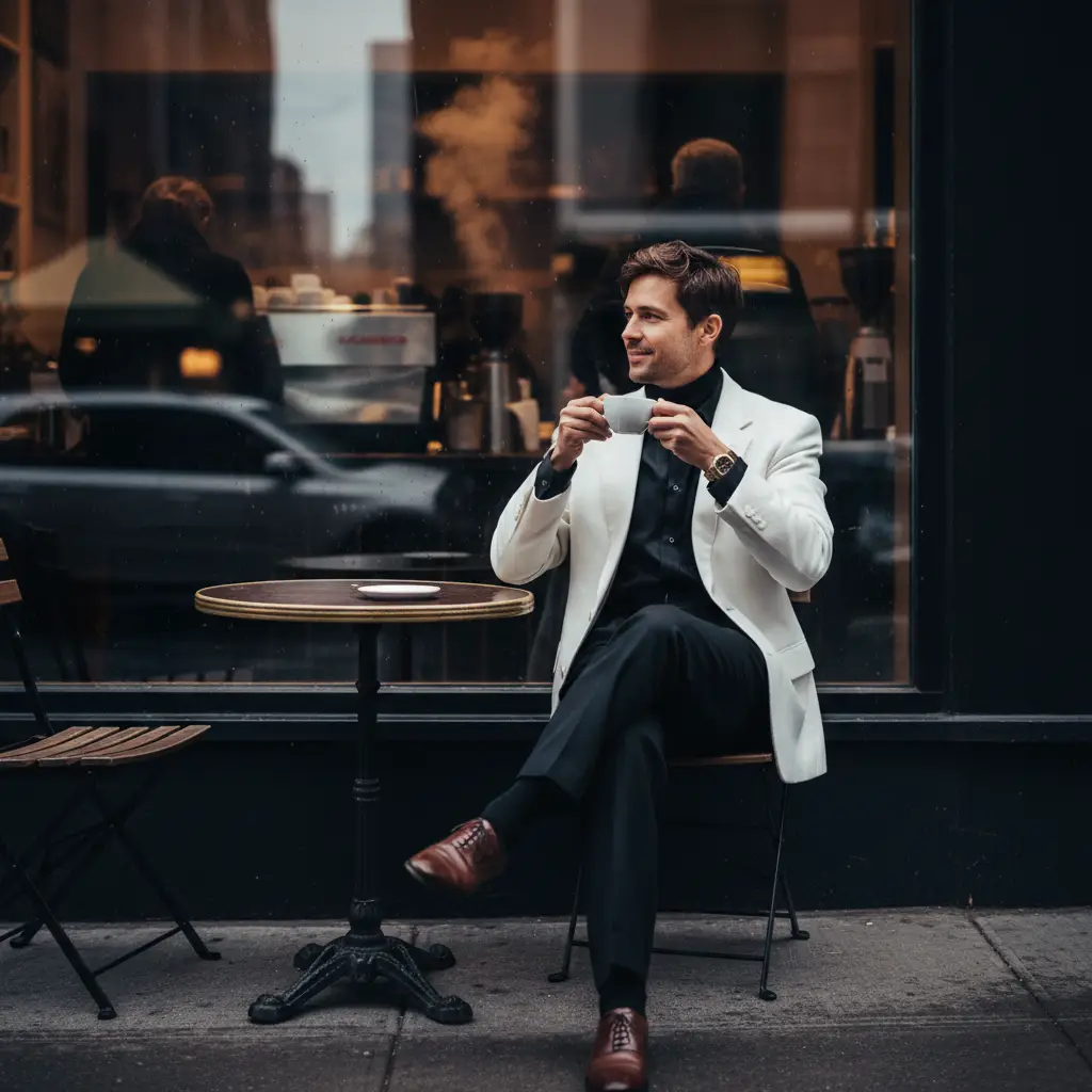New York Cafe Elegance — Trends AI Prompt