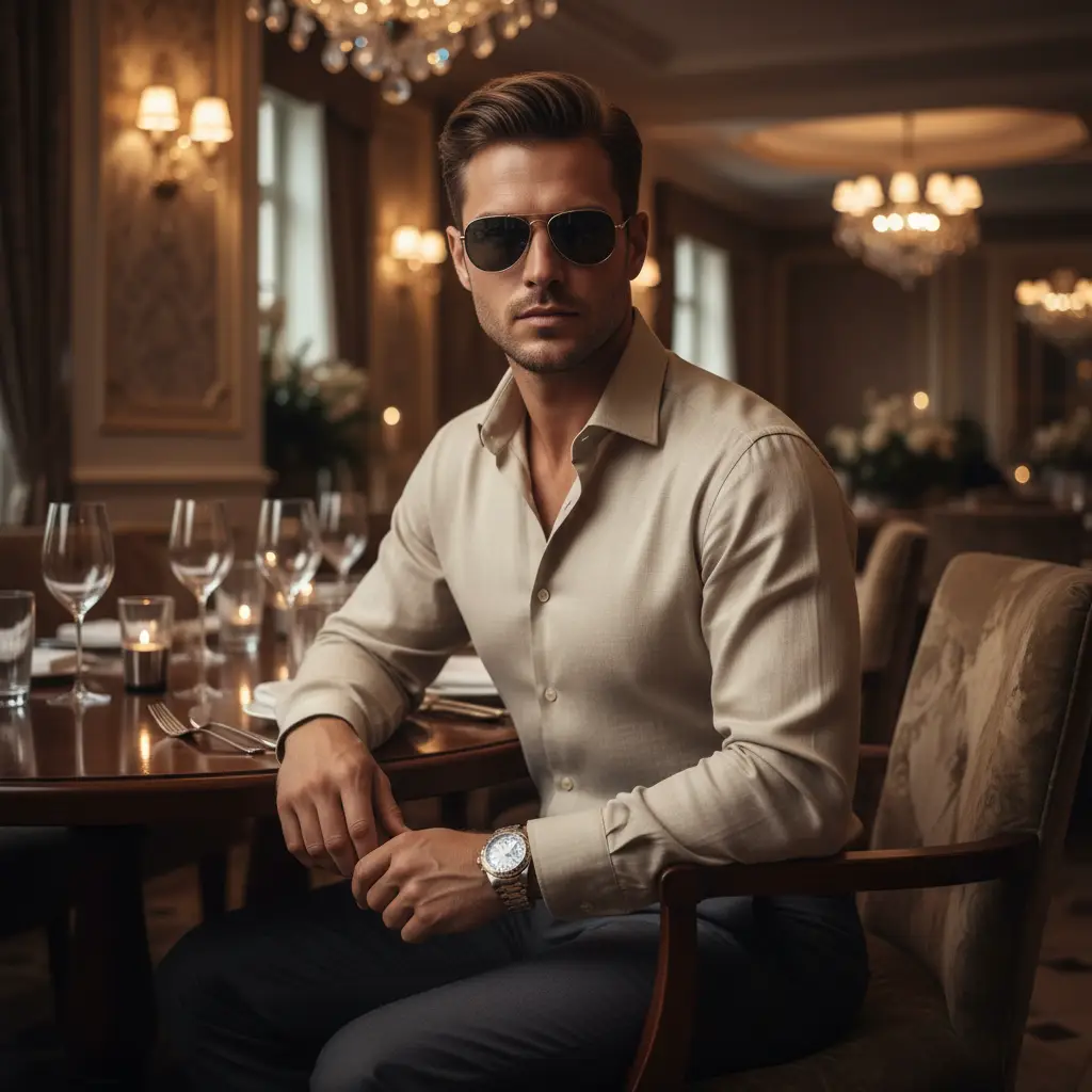 Elegant Dining Fashion — Fashion AI Prompt