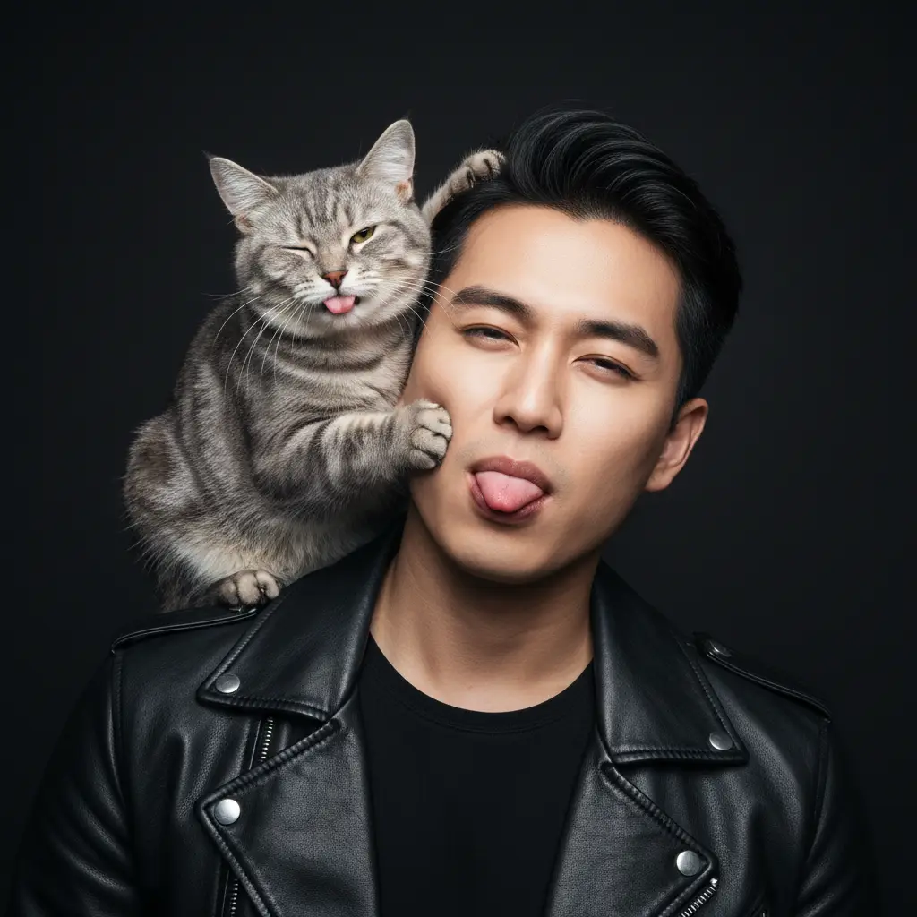 Mischievous Duo Photoreal Portrait — Realistic People (8K) AI Prompt