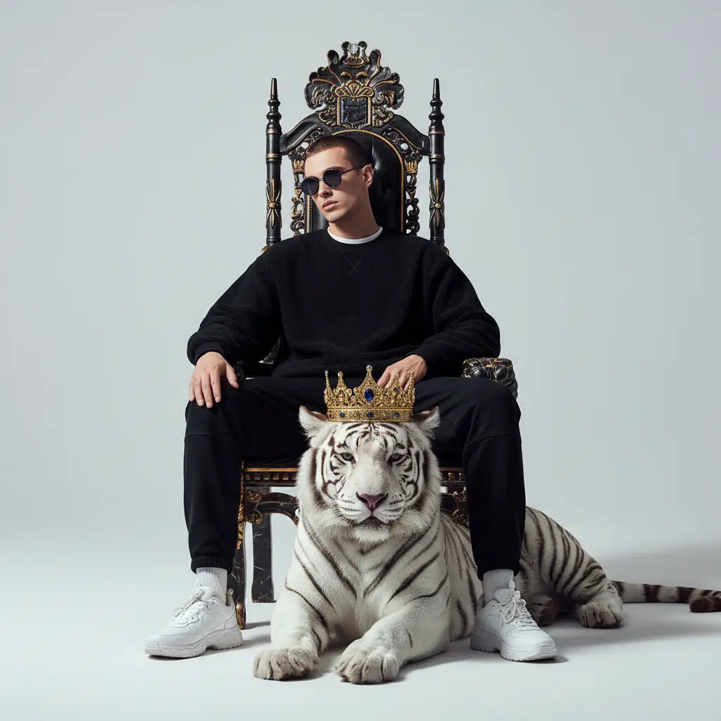 Regal Throne Streetwear — Realistic People (8K) AI Prompt