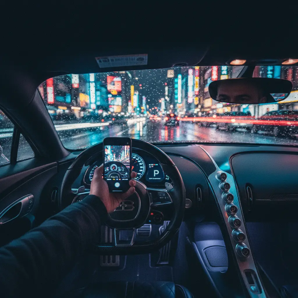 Tokyo Supercar Selfie — Realistic People (8K) AI Prompt