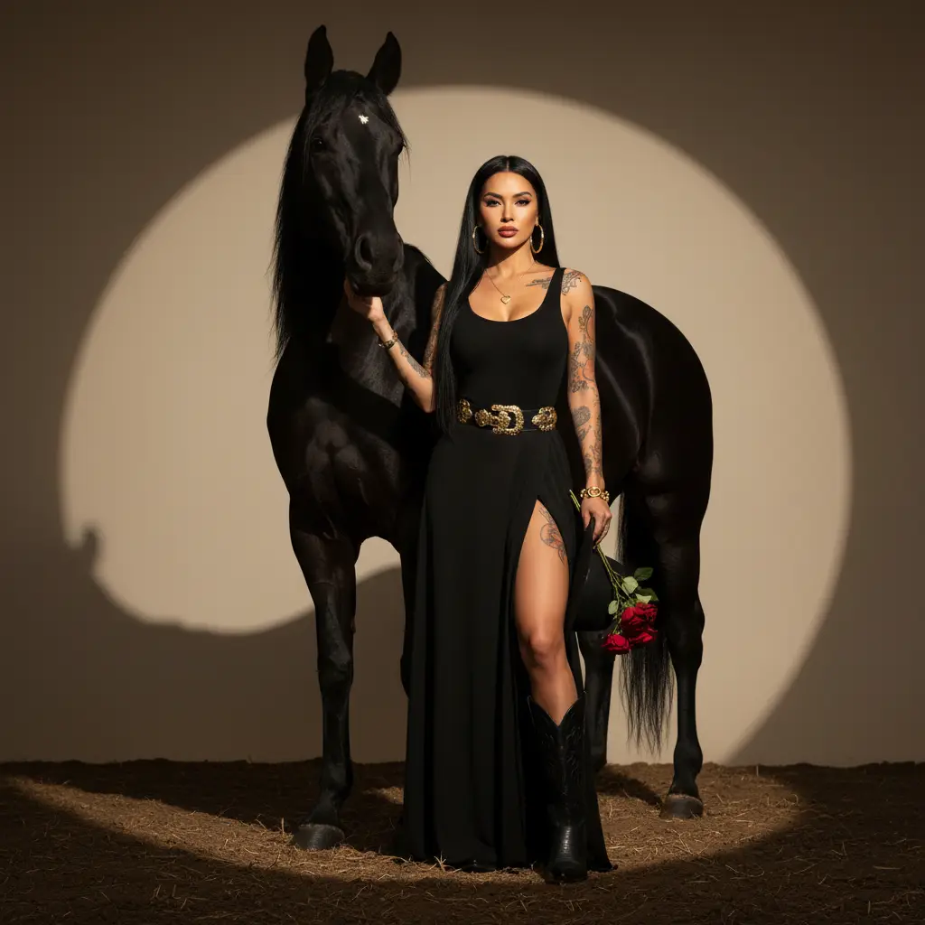 Dramatic Western Photoshoot — Fashion AI Prompt