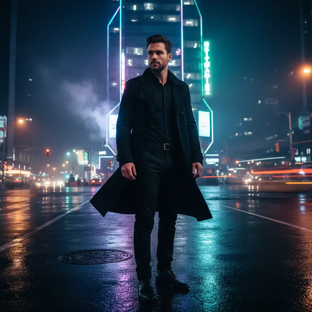 Urban Noir Nights — Fantasy & Sci-Fi AI Prompt