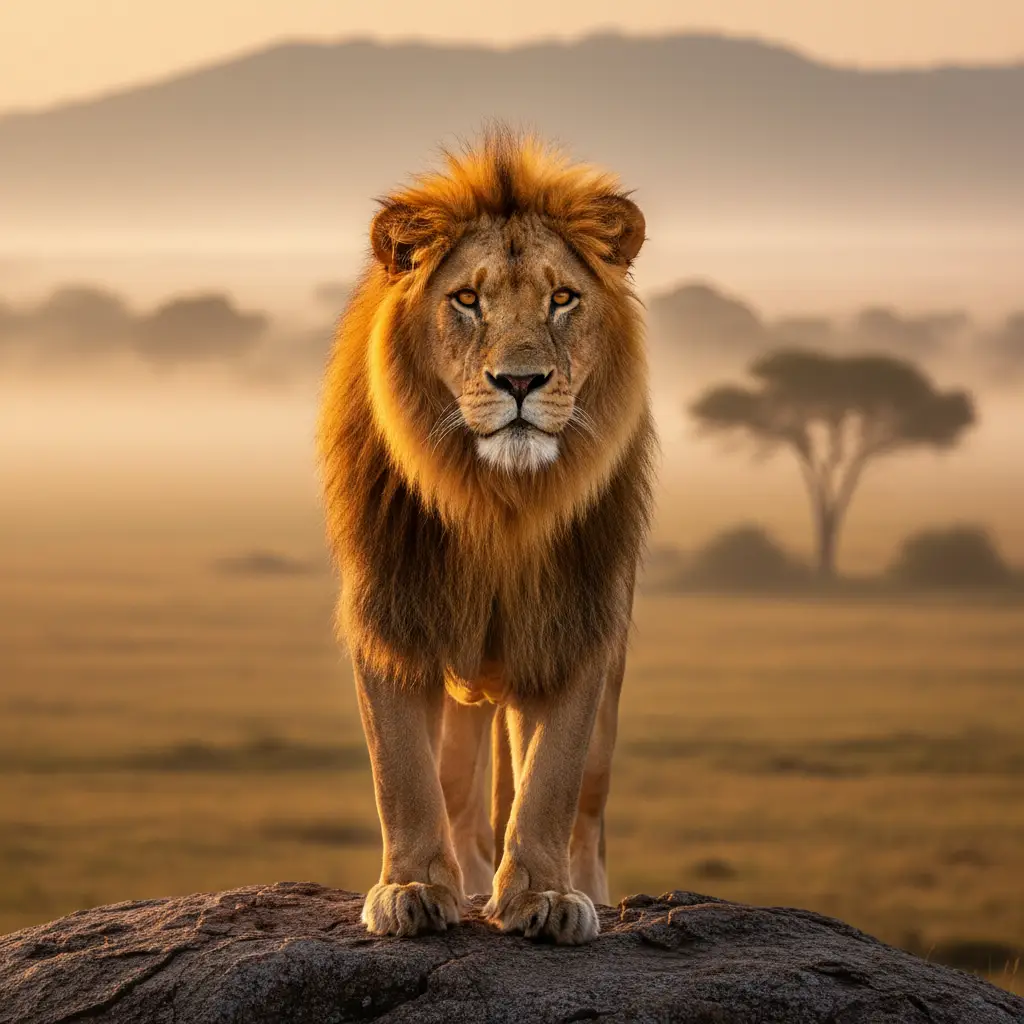 The Golden King — Animals AI Prompt