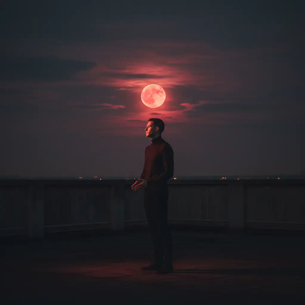 Cinematic Rooftop Solitude — Trends AI Prompt