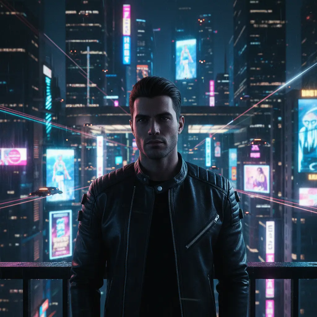 Neon Noir City Nights — Fantasy & Sci-Fi AI Prompt