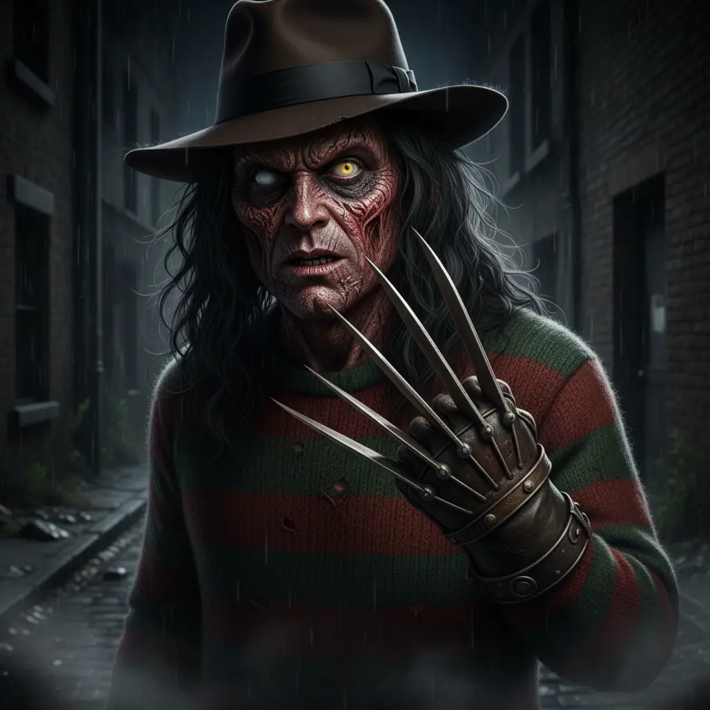 Dramatic Horror Fedora — Halloween AI Prompt