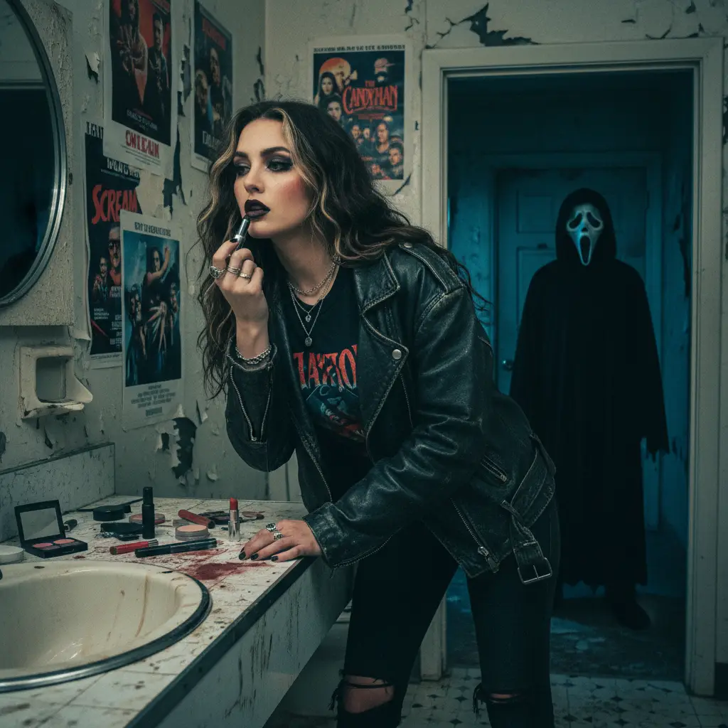 90s Scream Queen — Halloween AI Prompt