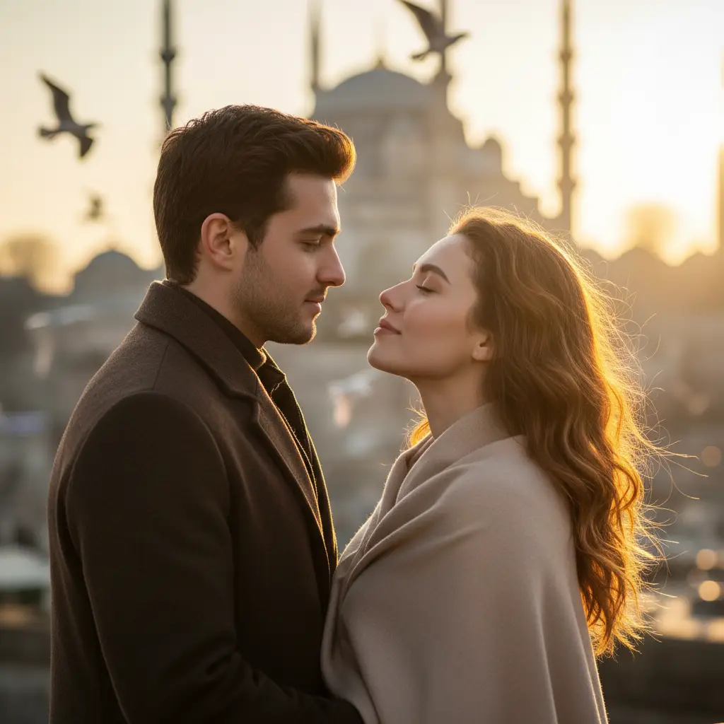 Istanbul Sunset Couple — Couples AI Prompt