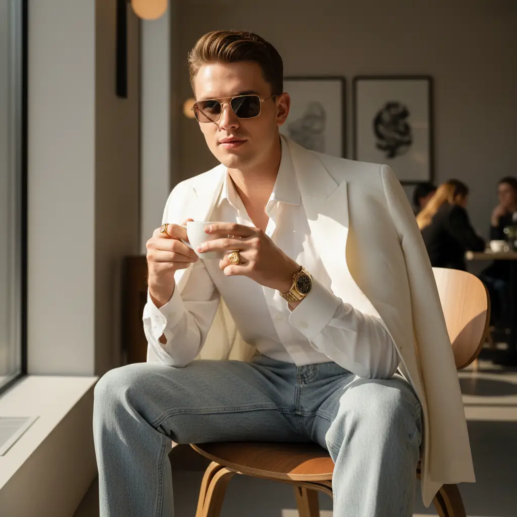 Modern Gentleman Editorial — For Men AI Prompt