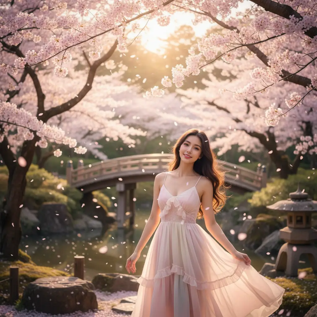 Sakura Season Dream — For Girls AI Prompt