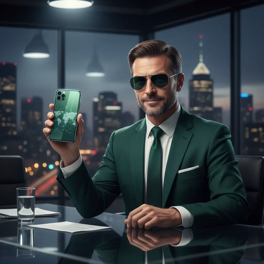 Executive Power Suit Portrait — For Men AI Prompt