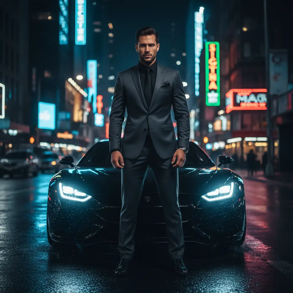 Midnight Mogul — Realistic People (8K) AI Prompt