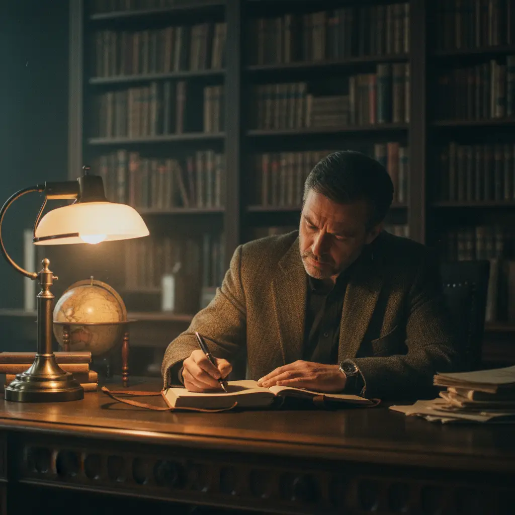 The Scholar's Portrait — For Men AI Prompt