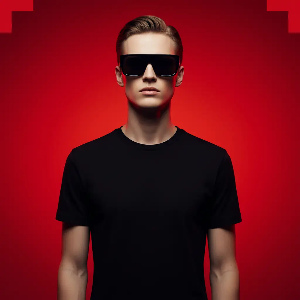 Cinematic Red Fashion Portrait — Fashion AI Prompt