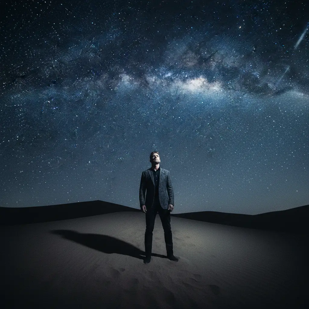 Cosmic Contemplation — Realistic People (8K) AI Prompt