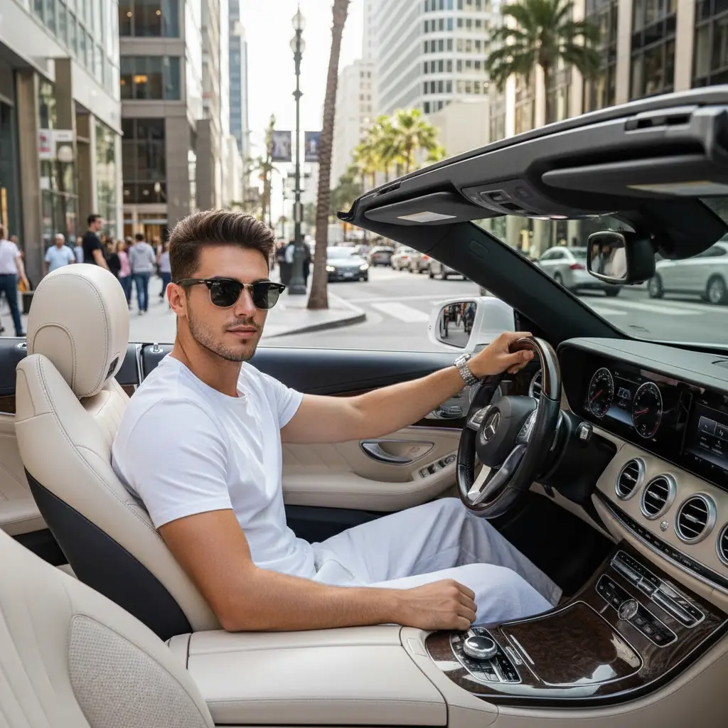 Urban Luxury Drive — For Men AI Prompt