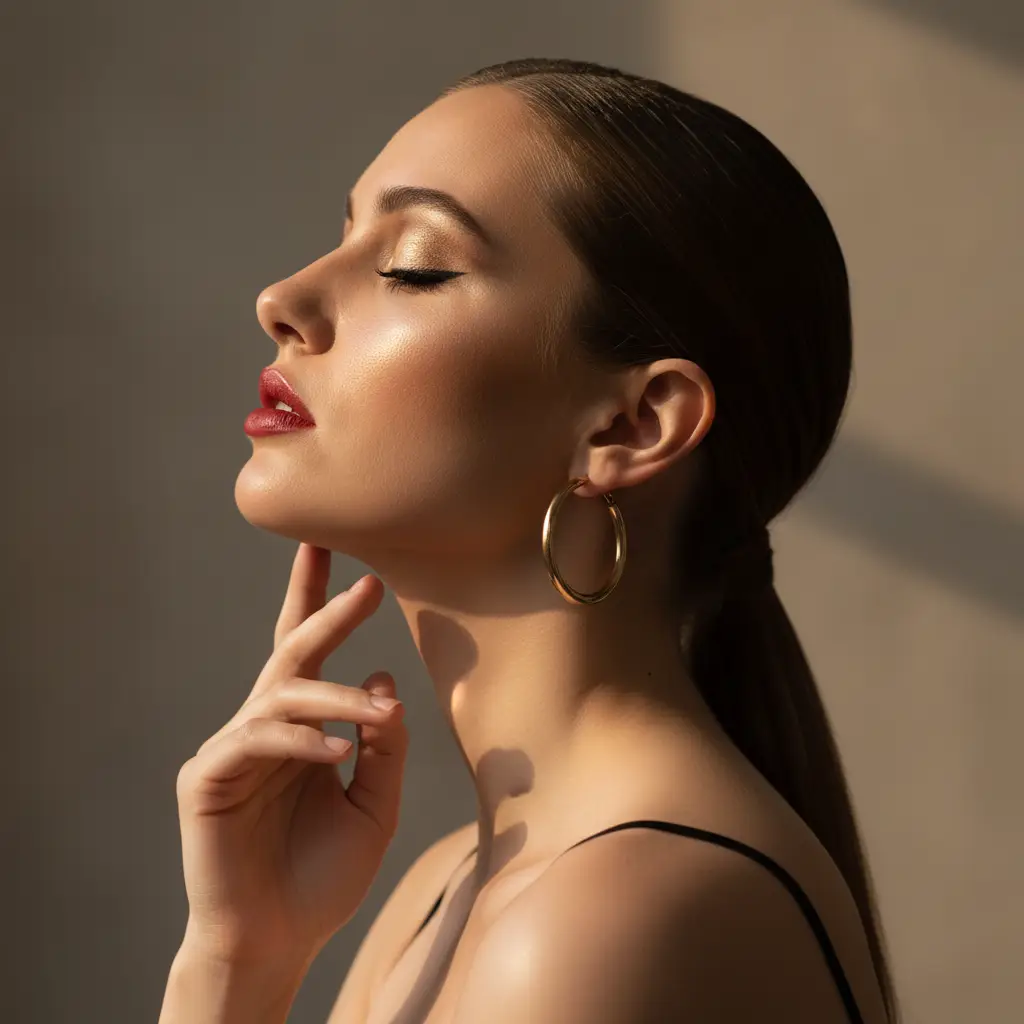 Golden Hour Editorial Portrait — For Girls AI Prompt