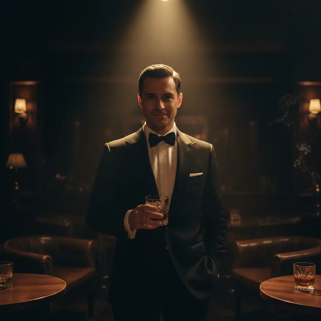 Gentleman in Shadows — Realistic People (8K) AI Prompt