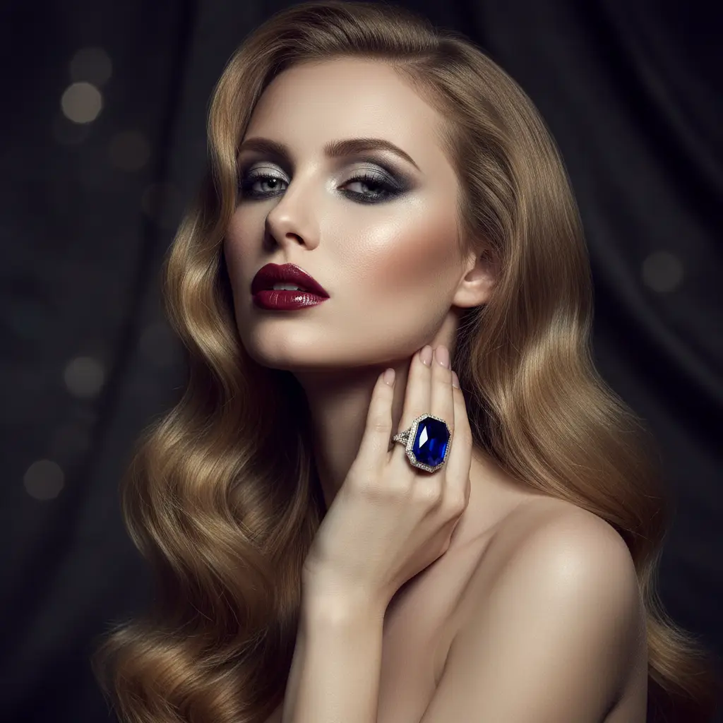 Elegant Dark Mode Portrait — For Girls AI Prompt