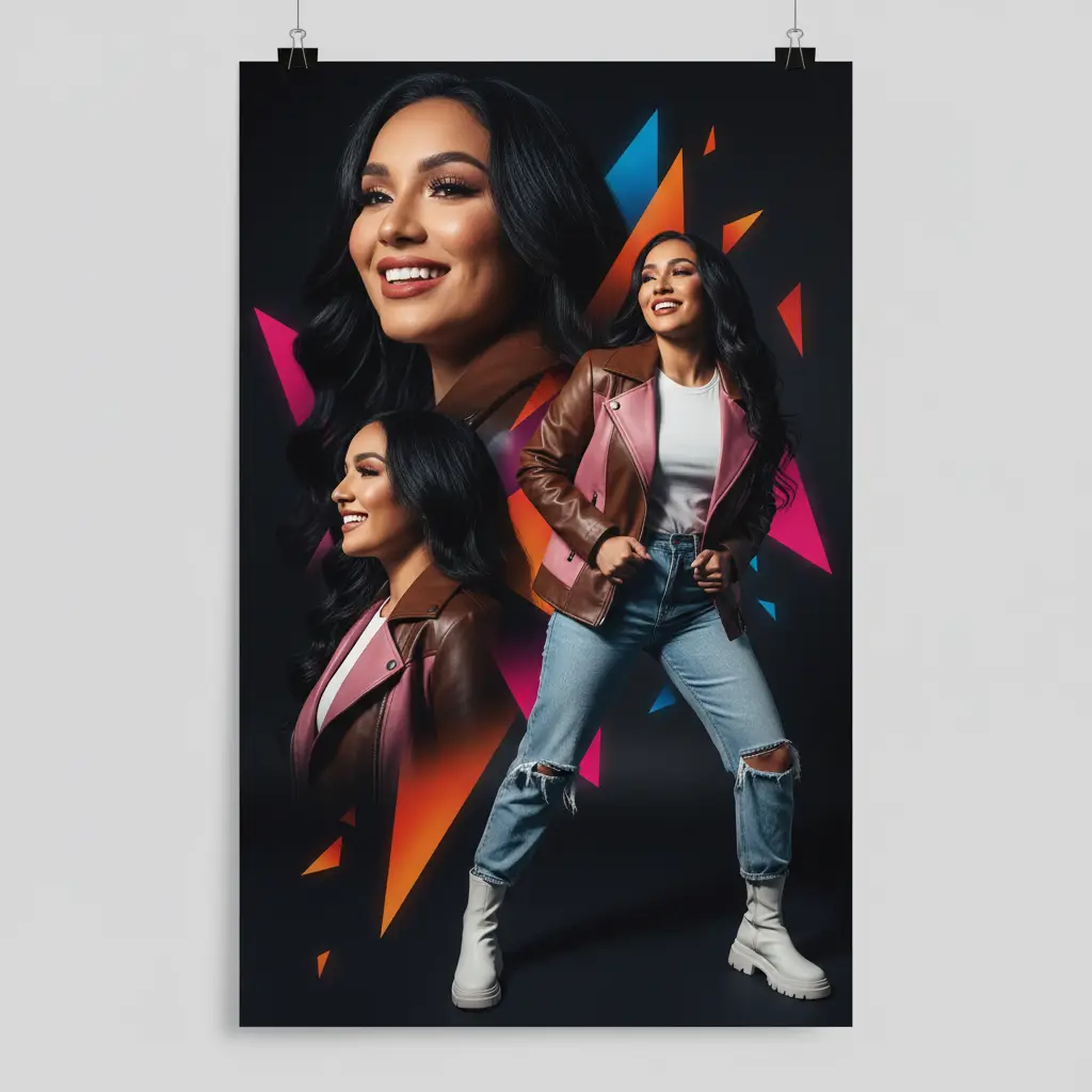 Cinematic Collage Portrait — Trends AI Prompt