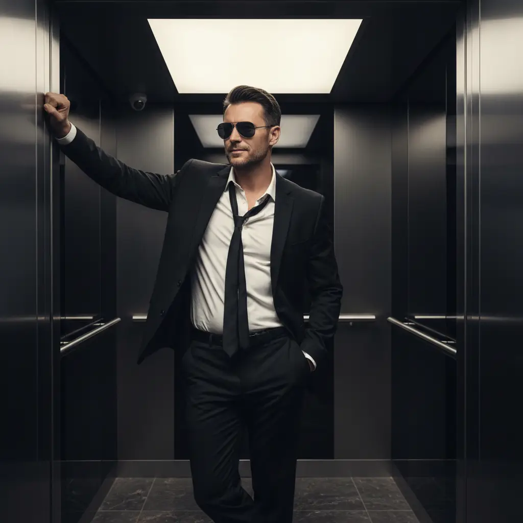 Sleek Elevator Boss — Realistic People (8K) AI Prompt